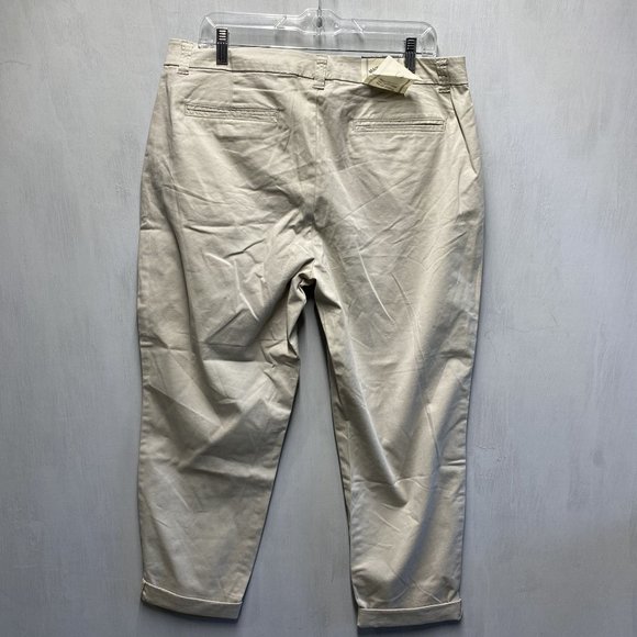 MAISON JULES LOU LOU SLM ANKLE PANT BASIC IN STONE WALL - Picture 4 of 4